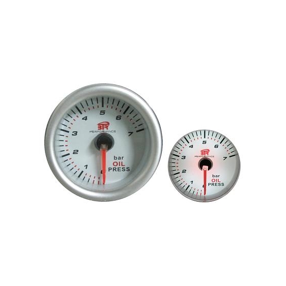 Reloj presión de turbo plateado 52mm - CM Imports